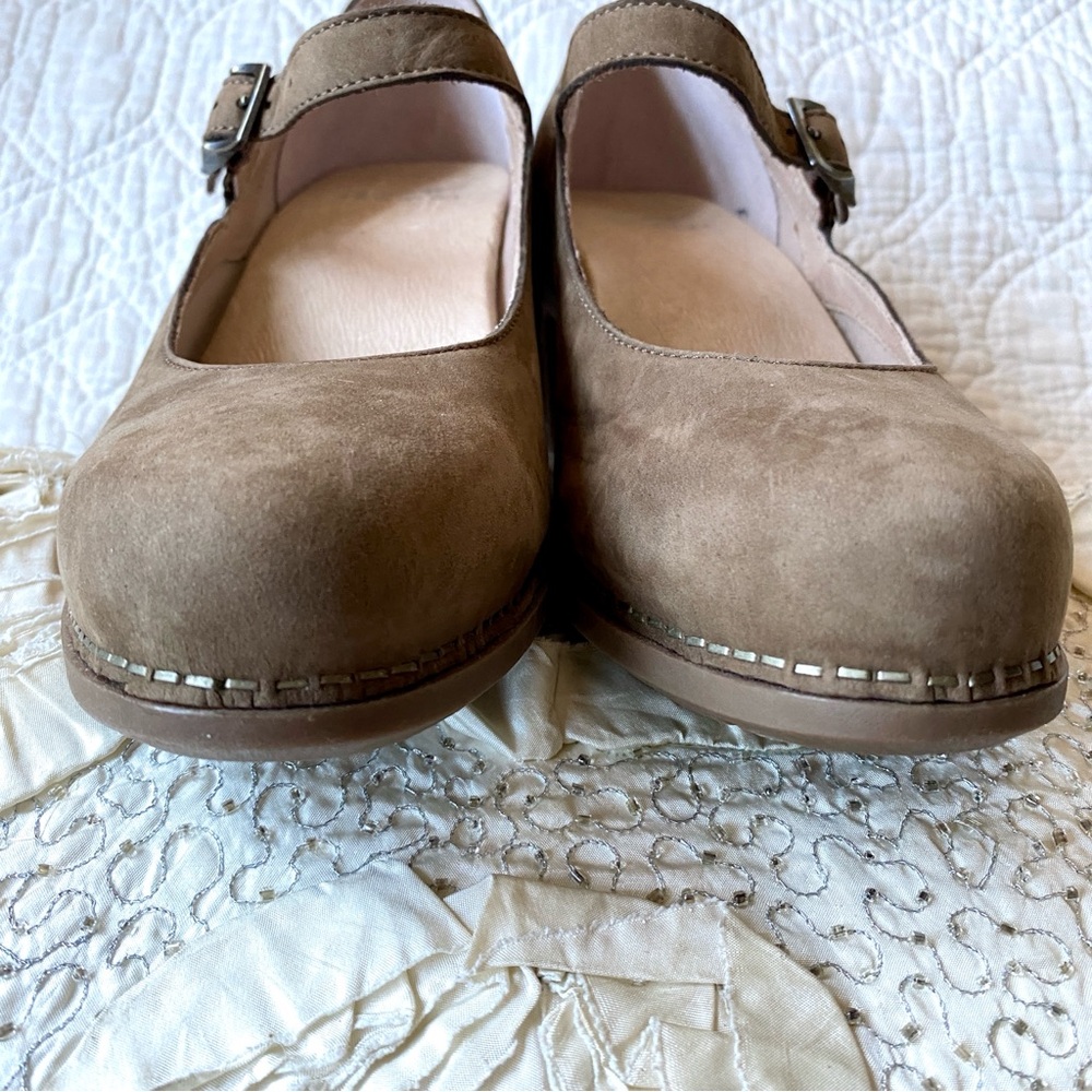Dansko Taupe Mary Jane Heels - Picture 10 of 14